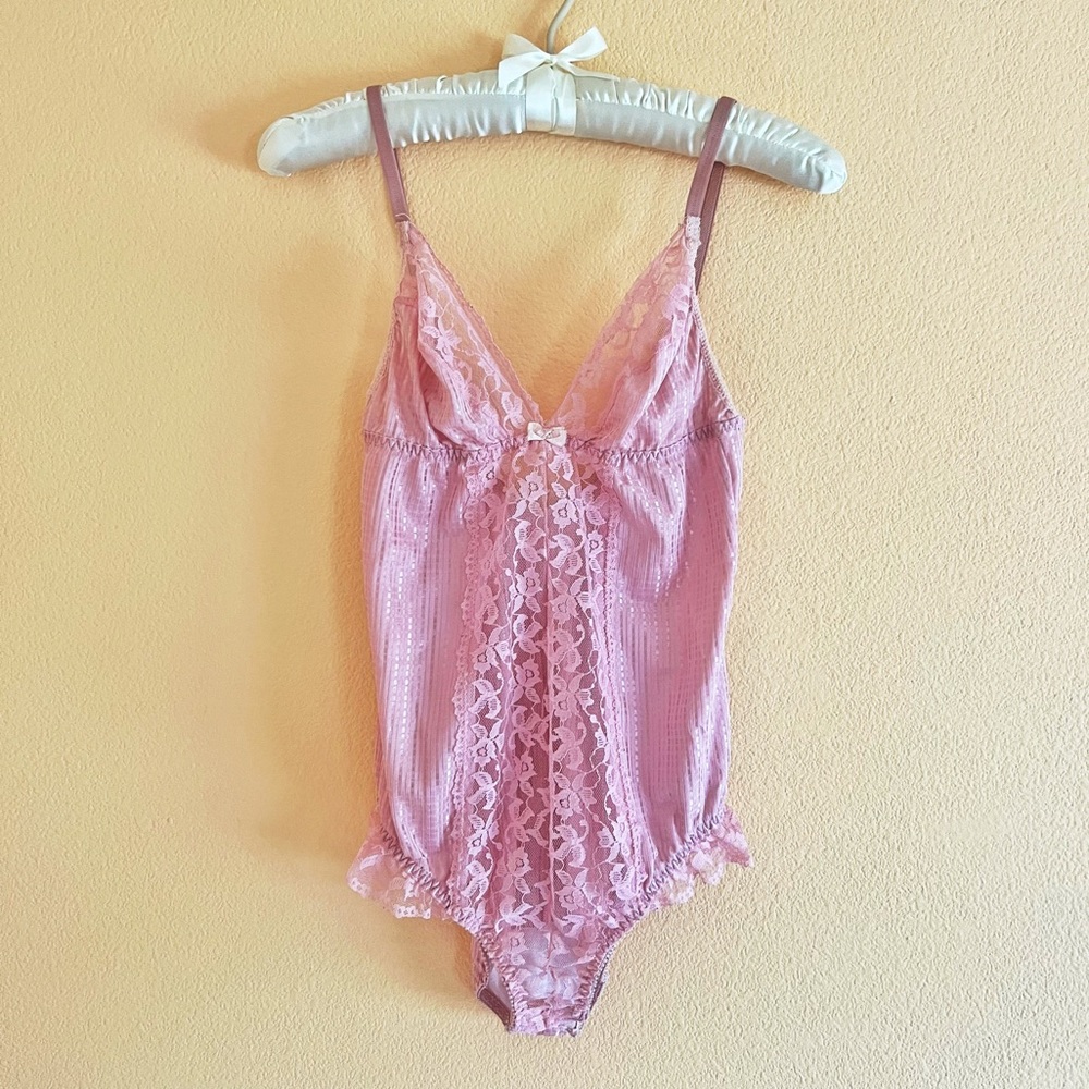🎀 Vintage Pink Babydoll Bodysuit 🎀